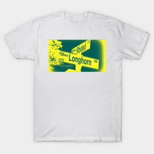 Rodeo Court & Longhorn Drive, San Dimas, California by Mistah Wilson T-Shirt